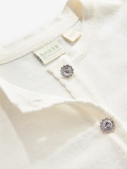 Bela - Baker by Ted Baker rožast Vzorec Mesh Sleeve Knitted pletena jopa - Slika 4 iz 5