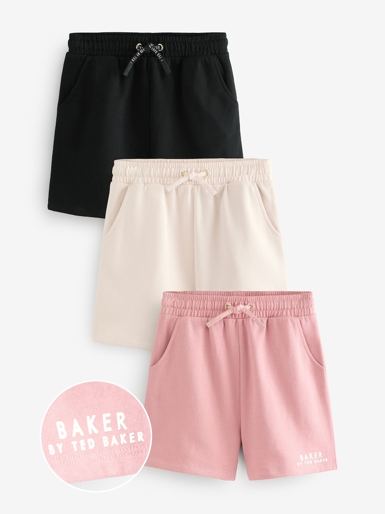متعدد الألوان - ألوان متعددة - حزمة من 3 شورتات بخامة %100 قطن من Baker by Ted Baker - صورة 1 من 7