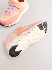 Multi Orange Standard Fit (F) Elastic Lace Touch Fasten Trainers - Image 6 of 8