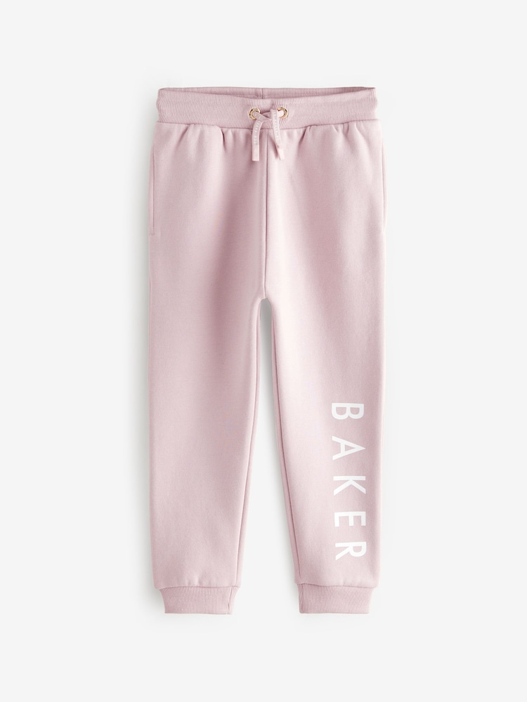 Baker by Ted Baker Pink/Cream Multi Joggers 2 Pack - Image 4 of 7