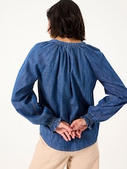 Azul - Blusa de denim - Imagen 2 de 5
