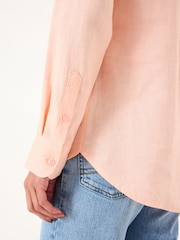 Coral rosa - FatFace Olivia Camisa de lino - Imagen 5 de 6