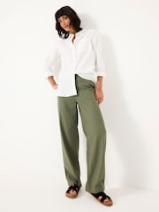 FatFace White Olivia Linen Shirt - Image 3 of 6