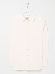 FatFace White Olivia Linen Shirt - Image 6 of 6