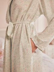 Shabby Chic by Rachel Ashwell® Green Ditsy Print Robe - Image 5 of 6