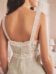Shabby Chic by Rachel Ashwell® Green Ditsy Cami Pyjamas - Image 7 of 7
