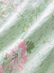 Shabby Chic by Rachel Ashwell® Pink/Green Floral Print Stripe 100% Cotton Pyjamas Set - Image 9 of 9