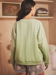 Shabby Chic by Rachel Ashwell® Green Ombre Crew Sweatshirt - Image 3 of 4