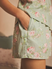 Shabby Chic by Rachel Ashwell® Green Floral Print Cami Short Set Pyjamas - Image 5 of 10