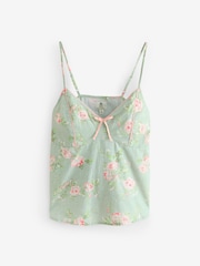 Shabby Chic by Rachel Ashwell® Green Floral Print Cami Short Set Pyjamas - Image 6 of 10