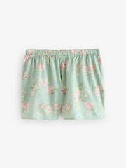 Shabby Chic by Rachel Ashwell® Green Floral Print Cami Short Set Pyjamas - Image 7 of 10