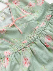 Shabby Chic by Rachel Ashwell® Green Floral Print Cami Short Set Pyjamas - Image 8 of 10