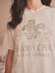 Shabby Chic by Rachel Ashwell® Beige 100% Cotton Jersey Lounge T-Shirt - Image 4 of 4