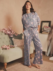 Shabby Chic by Rachel Ashwell® Grey Floral Joggers - Image 1 of 8