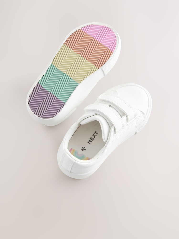 Blanco - Zapatillas de deporte gruesas con cierre de Velcro - Imagen 1 de 5 Blanco - Zapatillas de deporte gruesas con cierre de Velcro - Imagen 1 de 5