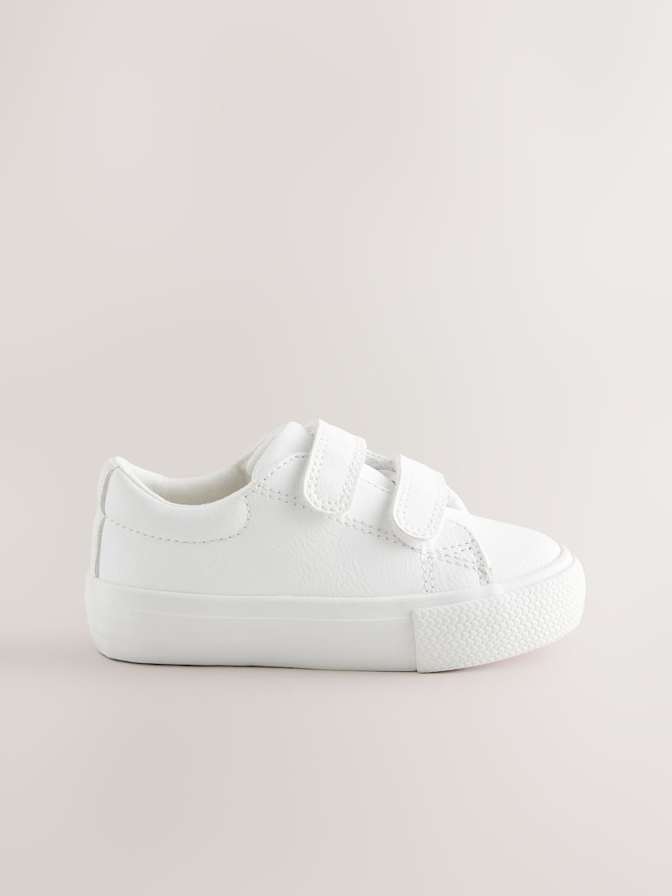 Blanco - Zapatillas de deporte gruesas con cierre de Velcro - Imagen 2 de 5 Blanco - Zapatillas de deporte gruesas con cierre de Velcro - Imagen 2 de 5