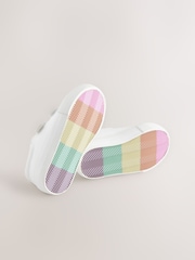 White Standard Fit (F) Chunky Trainers With Touch Fastening - Image 5 of 5