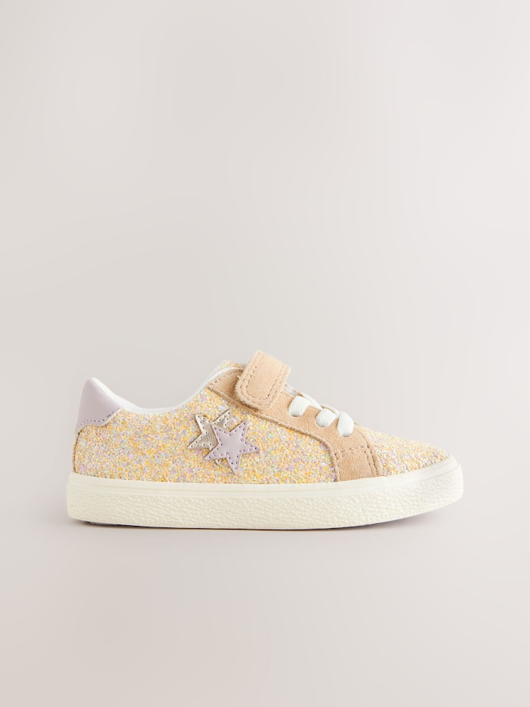 Pisano z bleščicami - Elastic Lace zapenjanje z ježkom Trainers - Slika 2 iz 6 Pisano z bleščicami - Elastic Lace zapenjanje z ježkom Trainers - Slika 2 iz 6