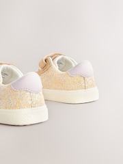 Multi Glitter Elastic Lace Touch Fastening Trainers - Image 4 of 6