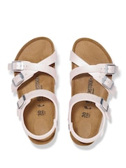 Birkenstock Pink Kids Kumba Saffiano Iridescent Sandals - Image 3 of 3