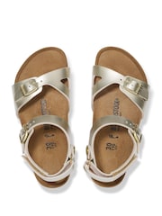 Birkenstock Gold Kids Rio Sandals - Image 3 of 3