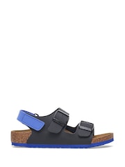 Birkenstock Blue/Black Kids Milano Sandals - Image 1 of 3