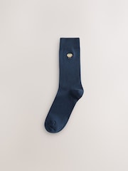 Red/Green Christmas Embroidered Socks - Image 7 of 8