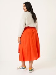 FatFace Burnt Orange Juni Midi Skirt - Image 7 of 10