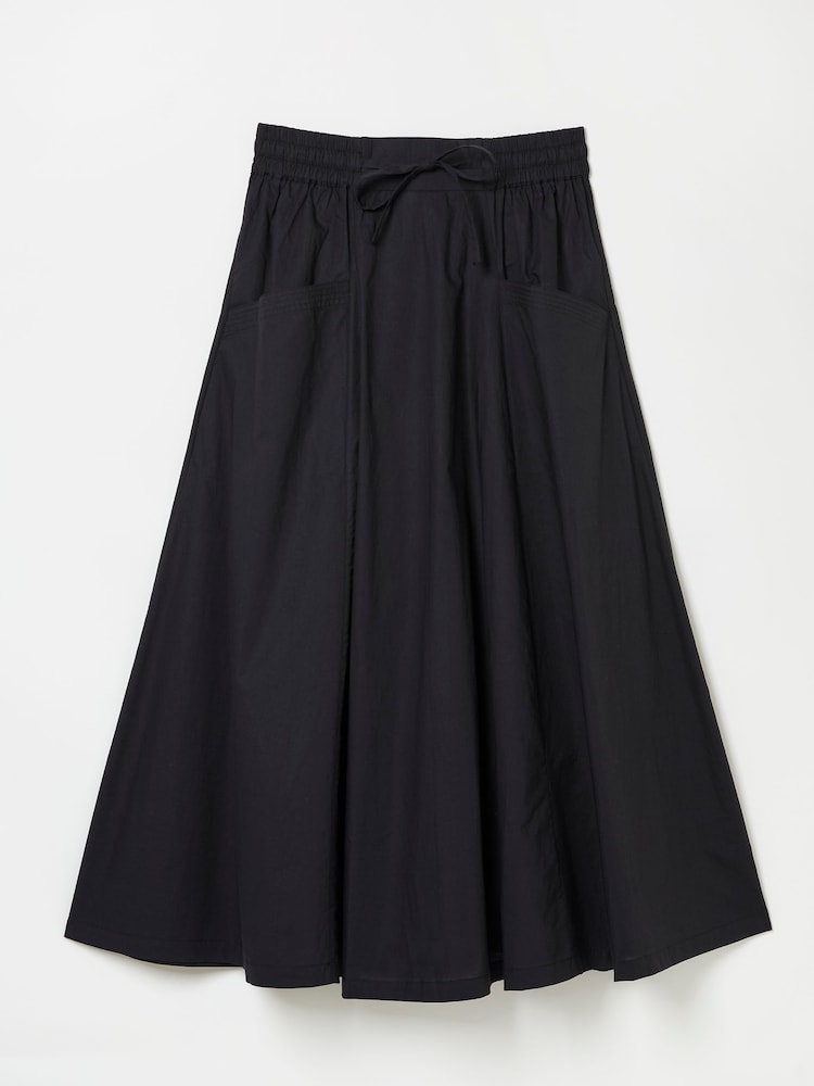 FatFace Black Sulli Poplin Skirt - Image 11 of 11