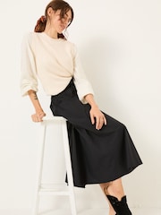 FatFace Black Sulli Poplin Skirt - Image 3 of 11