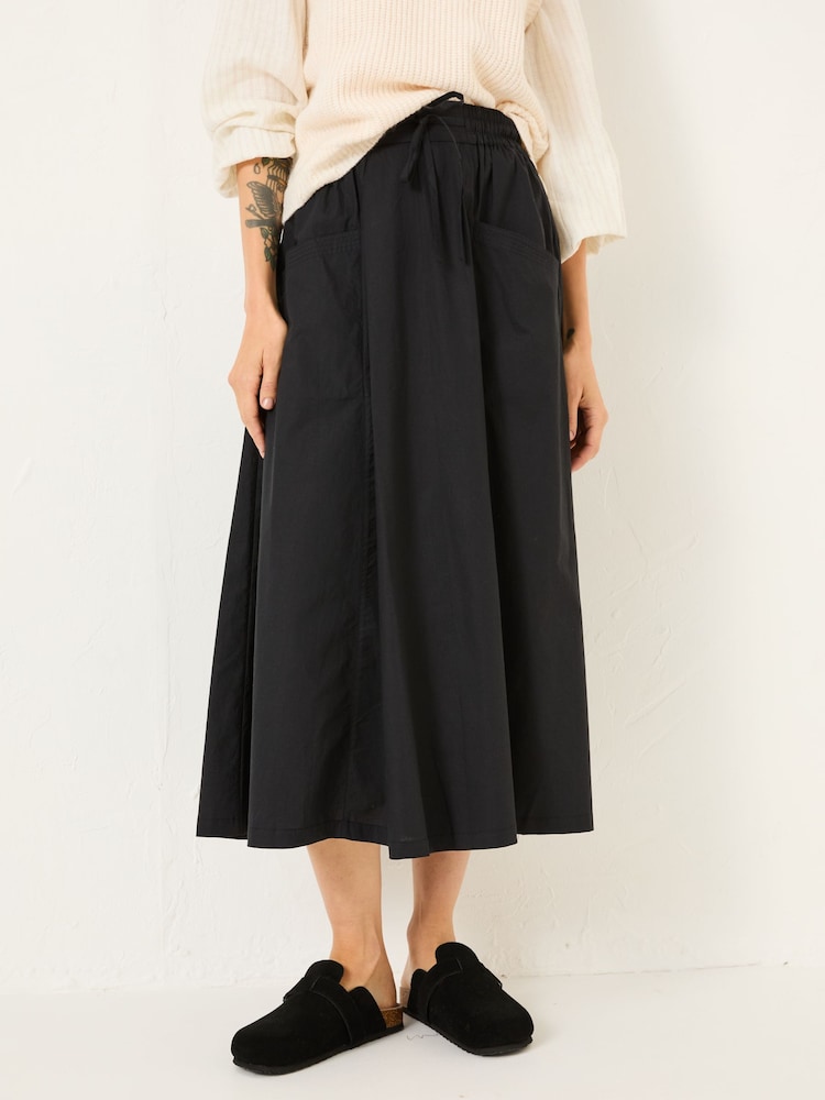 FatFace Black Sulli Poplin Skirt - Image 4 of 11