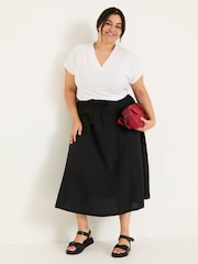 FatFace Black Sulli Poplin Skirt - Image 6 of 11