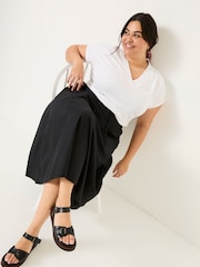FatFace Black Sulli Poplin Skirt - Image 8 of 11