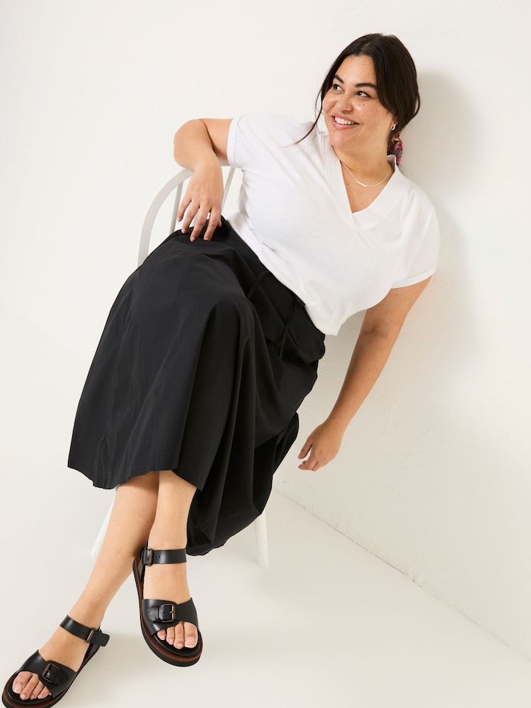 FatFace Black Sulli Poplin Skirt - Image 8 of 11