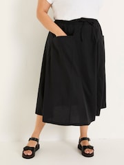 FatFace Black Sulli Poplin Skirt - Image 9 of 11