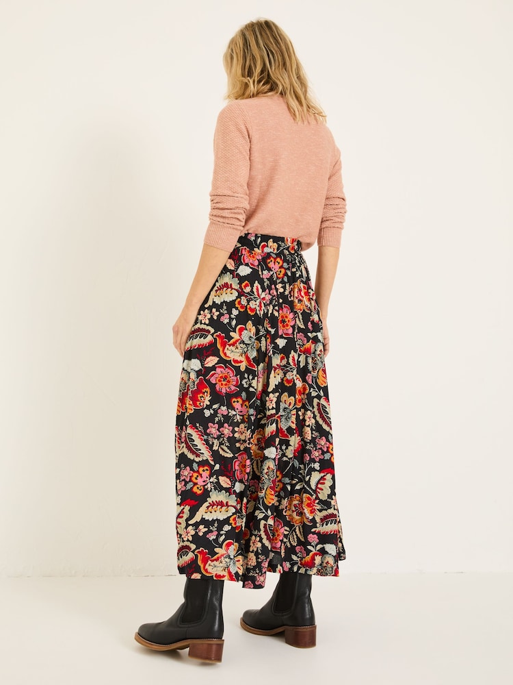 FatFace Black Suki Midi Skirt - Image 2 of 9