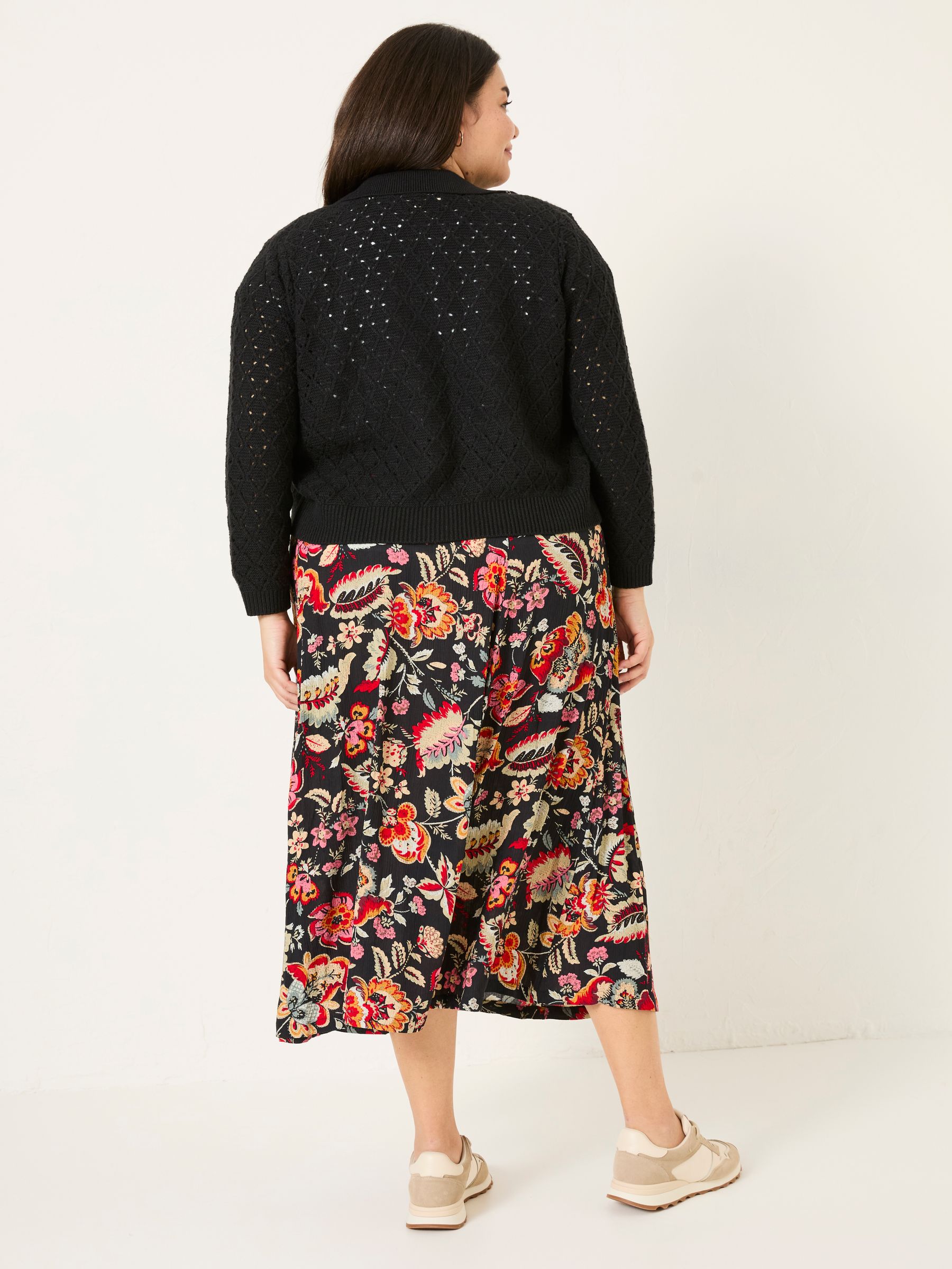Buy FatFace Suki Black Historical Floral Midi Skirt from Next USA