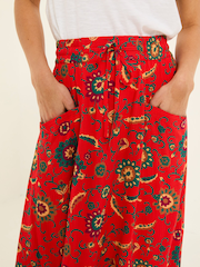 FatFace Burnt Orange Suki Midi Skirt - Image 5 of 6