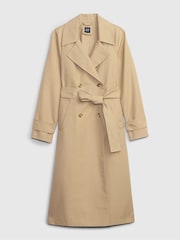 Gap Cream Icon Notch Collar Trench Coat - Image 7 of 7