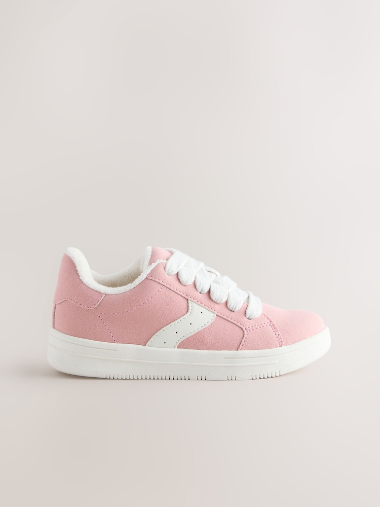 Pink Lace-Up Chunky Trainers - Image 1 of 5