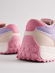 Pink Colourblock Lace-Up Chunky Trainers - Image 5 of 5