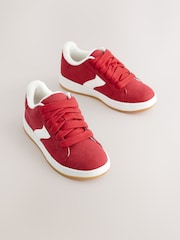 Red Lace-Up Chunky Trainers - Image 4 of 9