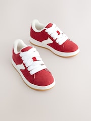Red Lace-Up Chunky Trainers - Image 5 of 9