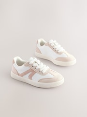 White Lace-Up Lifestyle Trainers - Image 1 of 6
