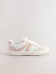 White Lace-Up Lifestyle Trainers - Image 2 of 6