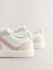 White Lace-Up Lifestyle Trainers - Image 3 of 6