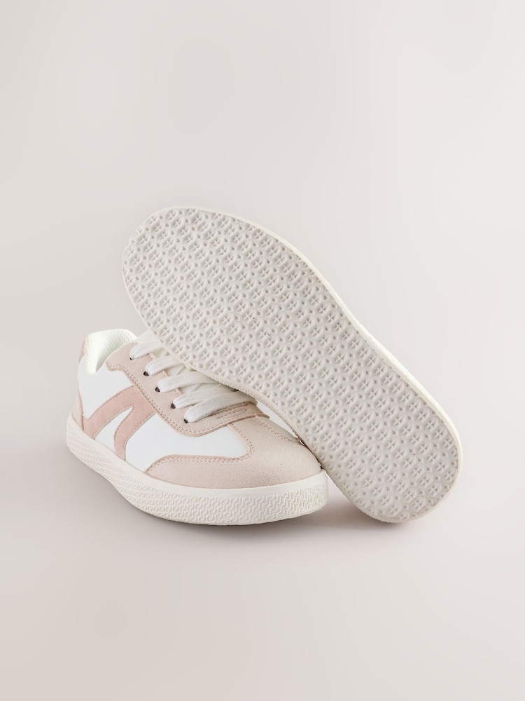 White Lace-Up Lifestyle Trainers - Image 5 of 6