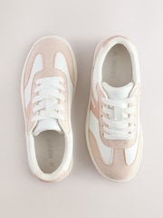 White Lace-Up Lifestyle Trainers - Image 6 of 6