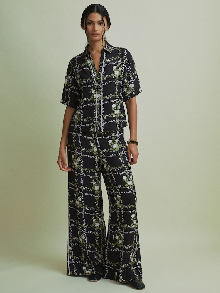 Florere High Rise Wide Leg Trousers - Image 1 of 7