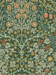 William Morris At Home Deep Green Blackthorn 10M Wallpaper - Image 2 of 4